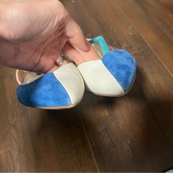 Cecelia New York Retro Colorblock Buckle Flats - Picture 6 of 6